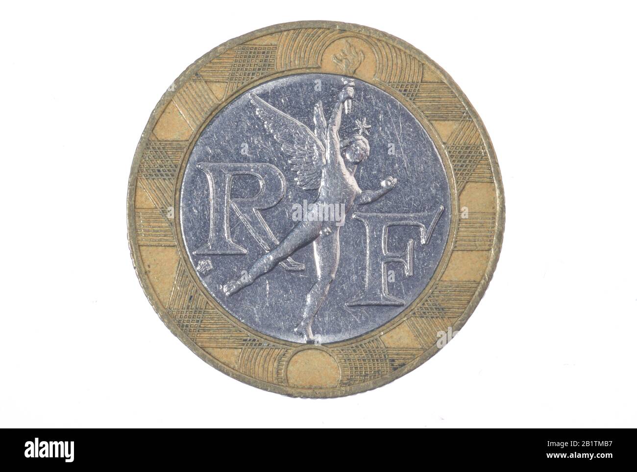 Geldmünze, 10 Franchi, Frankreich Foto Stock