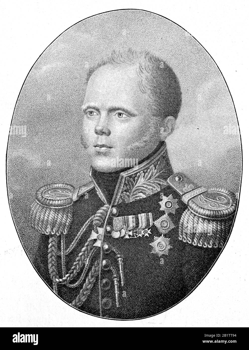 Il Granduca Konstantin Nikolaevich di Russia, 21 settembre 1827 - 25 gennaio 1892, era il secondo figlio di Tsar Nicholas i di Russia e fratello minore di Tsar Alexander II / Großfürst Konstantin Nikolajewitsch von Russland, guerra ein Sohn des russischen Zaren Nikolaus I. Pawlowitsch, Historisch, Riproduzione digitale migliorata di un originale del 19th secolo / digitale Reproduktion einer Originalvorlage aus dem 19. Jahrhundert Foto Stock