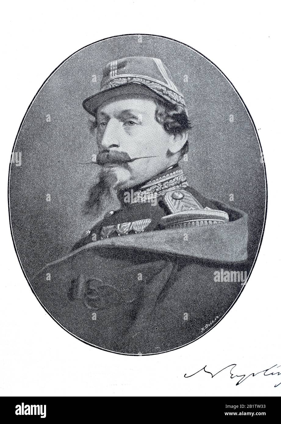 Napoleone III, nato Carlo Luigi Napoleone Bonaparte, 20 aprile 1808 - 9 gennaio 1873, nipote di Napoleone i, fu il primo presidente della Francia dal 1848 al 1852, E l'ultimo monarca francese dal 1852 al 1870 / Napoleone III., französisch Napoleone III, guerra unter seinem Geburtsnamen Carlo Luigi Napoleone Bonaparte während der Zweiten Republik von 1848 bis 1852 französischer Staatspräsident und von 1852 bis 1870 als Napoleon III Kaiser der Franzosen, Historisch, riproduzione digitale migliorata di un originale del 19th secolo / digitale Reproduktion einer Originalvorlage aus dem 19. Jahrhu Foto Stock