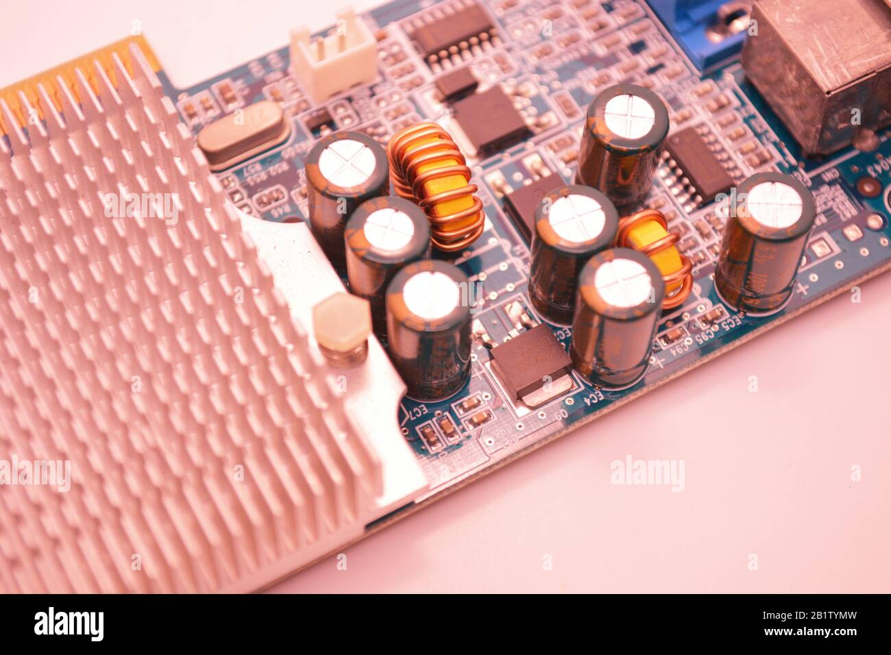 Scheda madre tecnologia informatica elettronica - OL9 Foto Stock