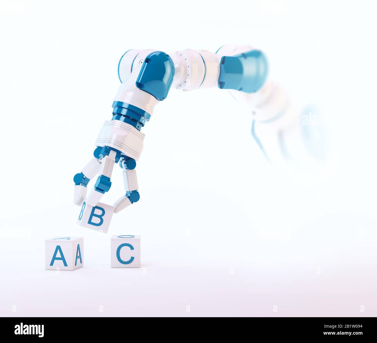 Elaborazione del linguaggio naturale - illustrazione 3D Foto Stock