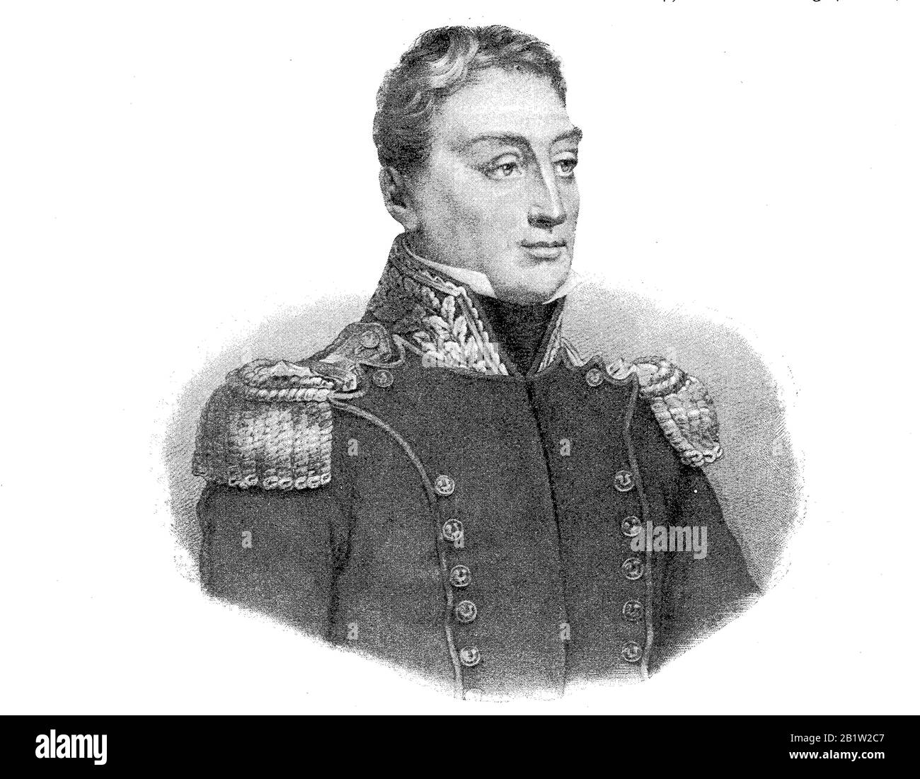 Lafayette come comandante in capo delle guardie nazionali, 1830, Marie-Joseph Paul Yves Roch Gilbert du Motier, Marquis de la Fayette, 6 settembre 1757 - 20 maggio 1834, conosciuto negli Stati Uniti semplicemente come Lafayette, Era un aristocratico francese e ufficiale militare che combatté nella guerra rivoluzionaria americana / Lafayette als Oberbefehlshaber der Nationalgarden, 1830, Marie-Joseph-Paul-Yves-Roch-Gilbert du Motier, Marquis de la Fayette oder Lafayette, französischer General de Division und Politiker, Historisch, Digital migliorata riproduzione di un originale dal 19th secolo / digitale Redoduktion Foto Stock