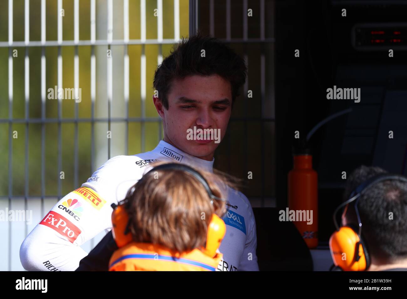 4 Lando Norris; Mclaren Renault. Formula 1 World Championship 2020, Winter testing Days 2 2020 Barcelona, 26-28 febbraio 2020. Foto Stock