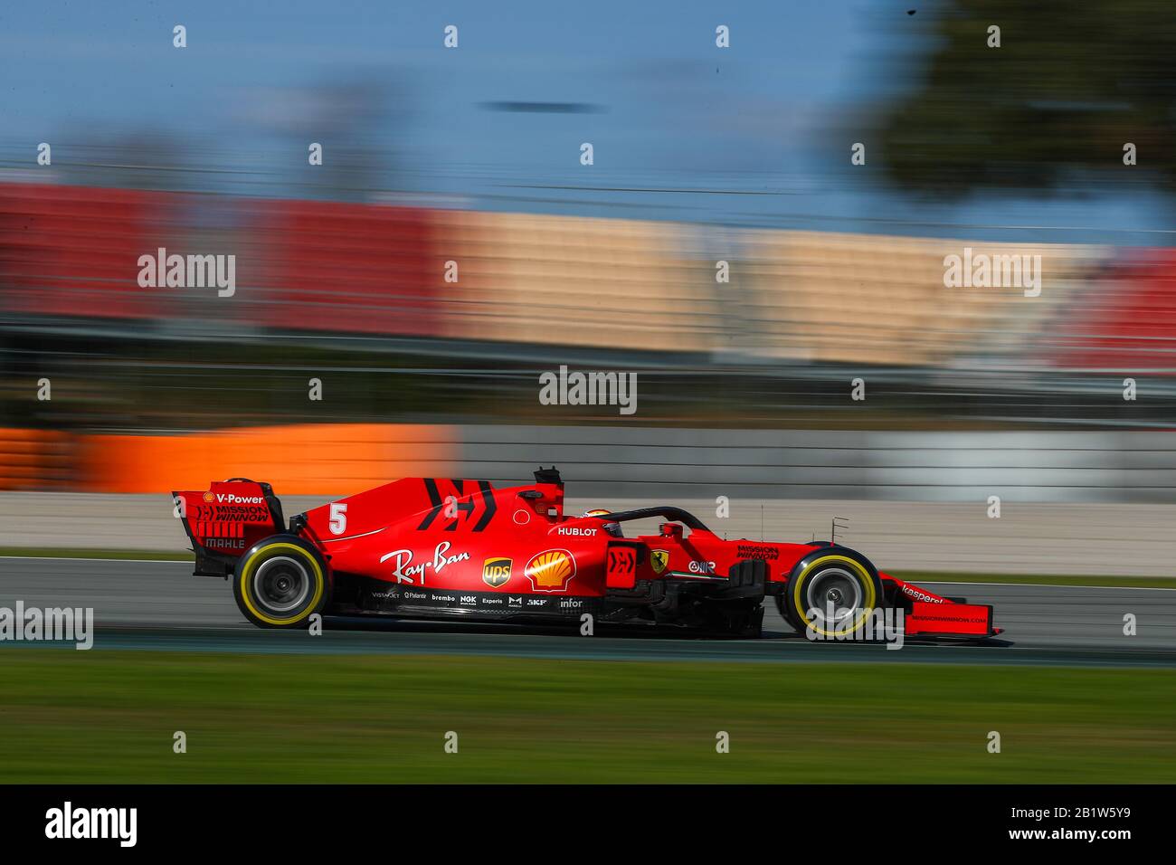 Barcellona (Spagna), Italia, 27 Feb 2020, Vettel Durante I Test Pre-Stagione 2020 - Campionato Di Formula 1 - Credito: Lps/Alessio De Marco/Alamy Live News Foto Stock