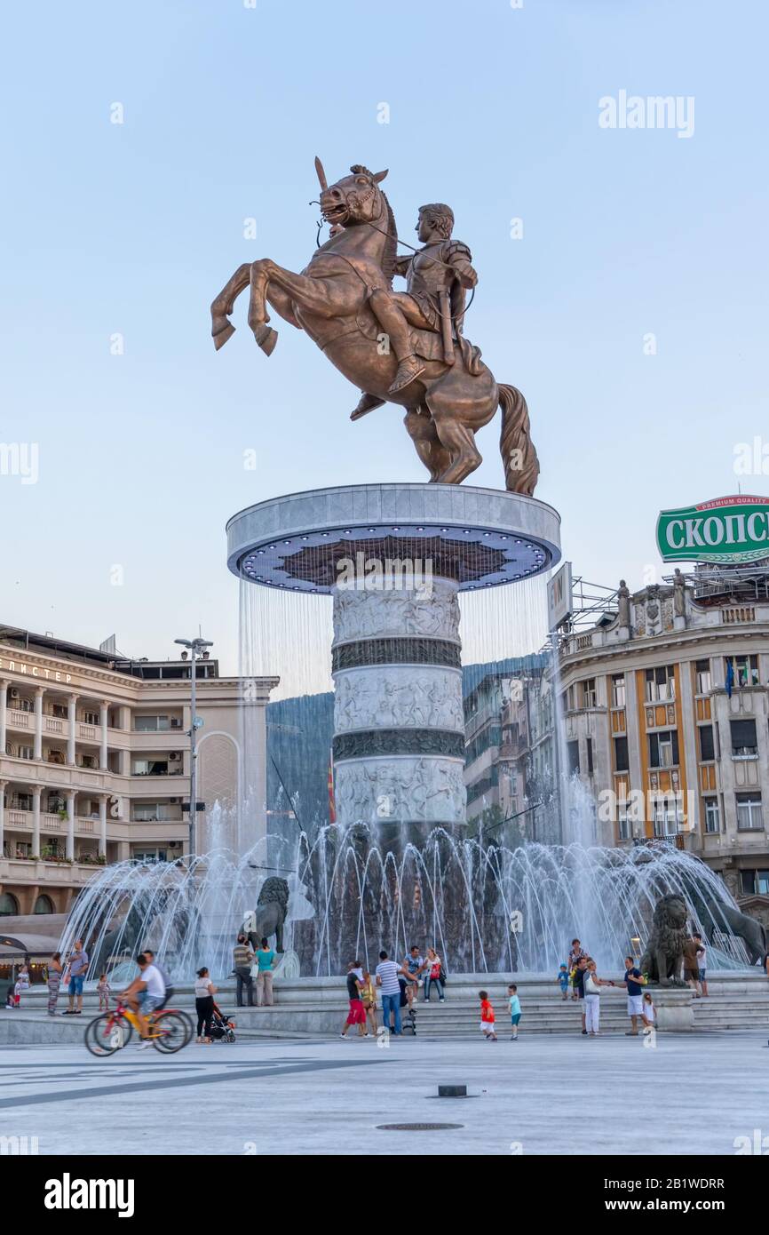 Alessandro il Grande Skopje Foto Stock