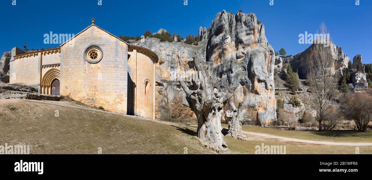 Parco naturale del canyon di Rio Lobos. Soria, Castilla Y Leon, Spagna Foto Stock