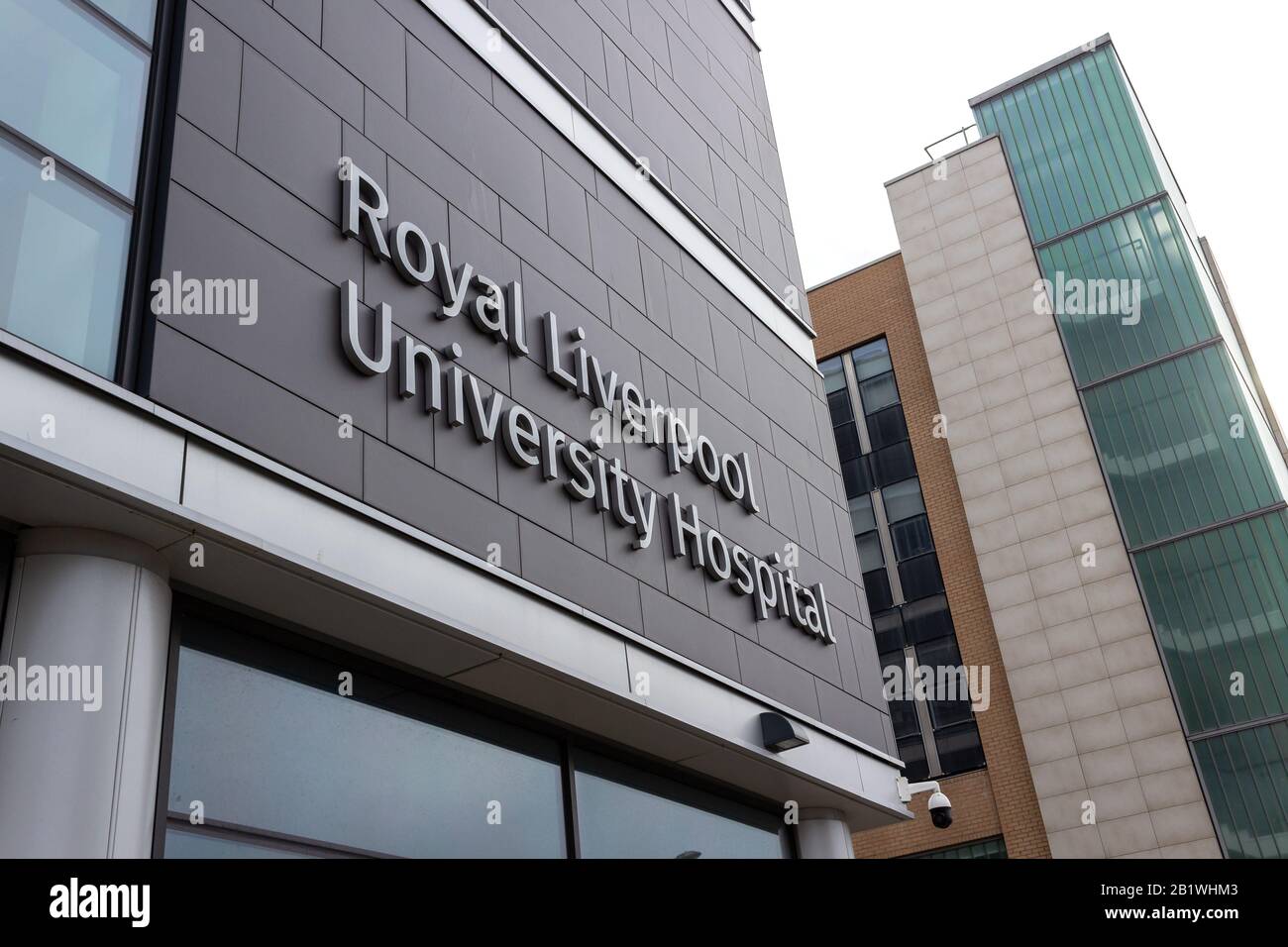 Royal Liverpool University Hospital Building Sign, Liverpool School Of Tropical Medicine, Daulby Street, Liverpool Foto Stock