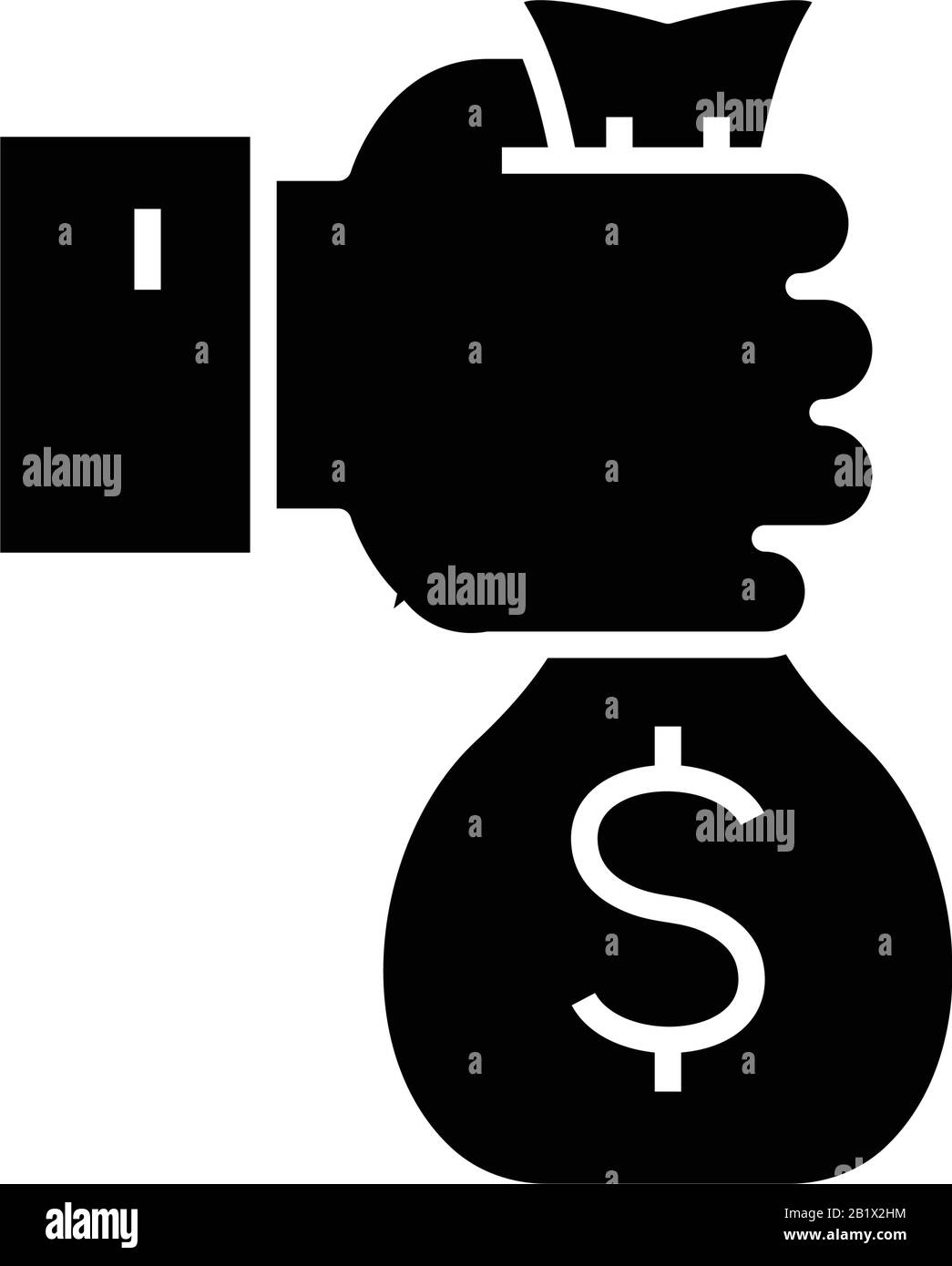Icona nera di credito, illustrazione concettuale, simbolo piatto vettoriale, simbolo glifo. Illustrazione Vettoriale