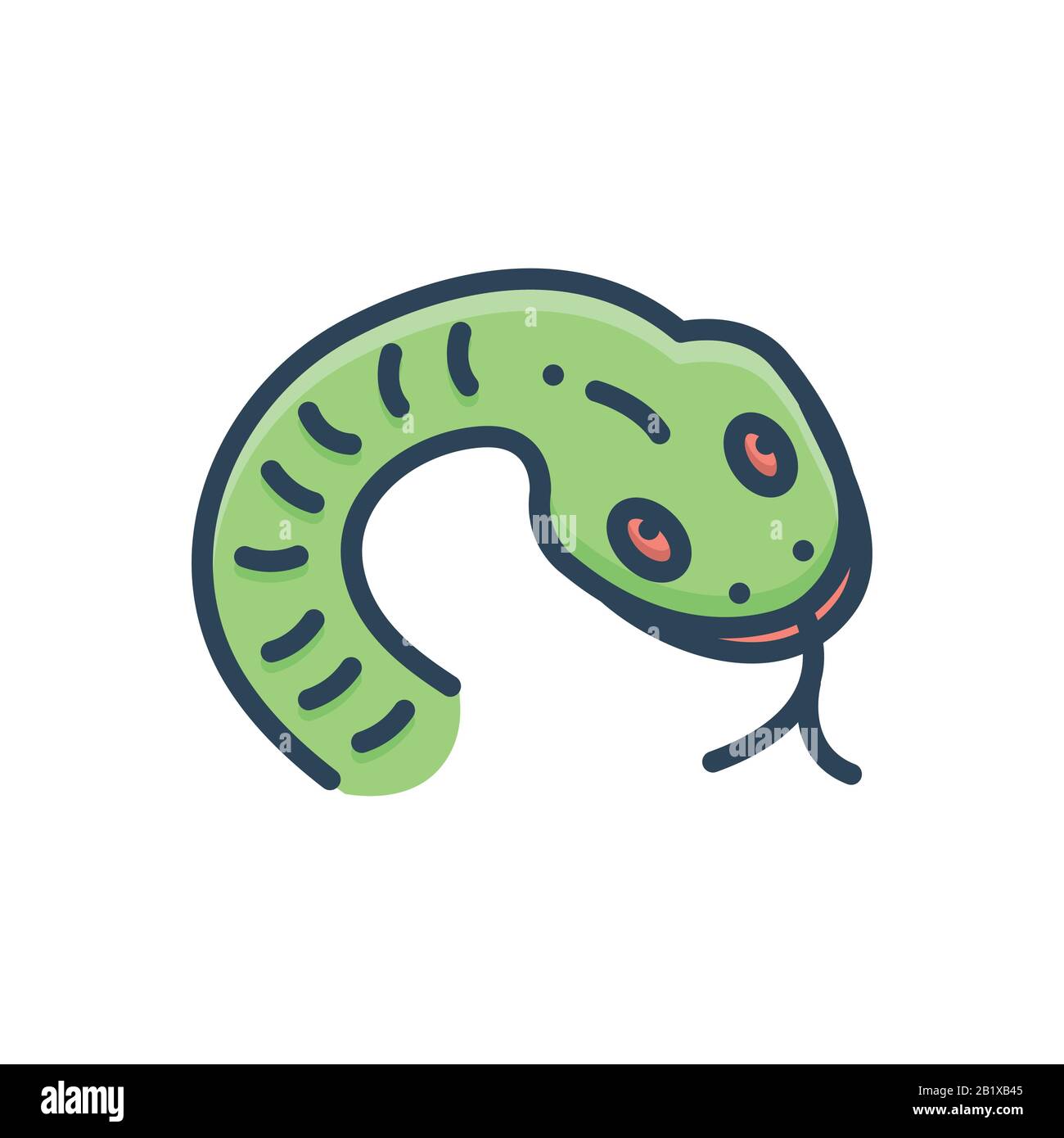 Illustrazione per serpente Illustrazione Vettoriale