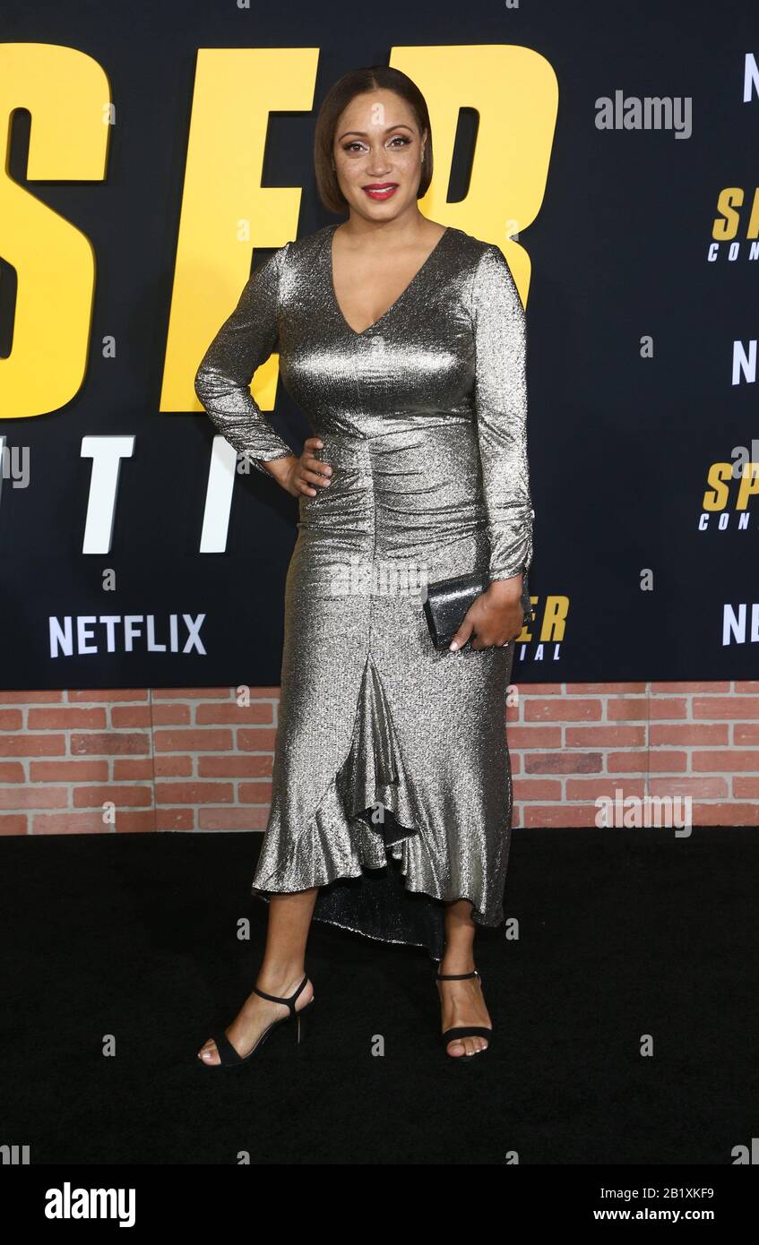 27 Febbraio 2020 - Westwood, California - Ayana Brown. Netflix Premiere Spenser Confidential tenuto al Regency Village Theatre. (Credit Image: © Fs/AdMedia via ZUMA Wire) Foto Stock