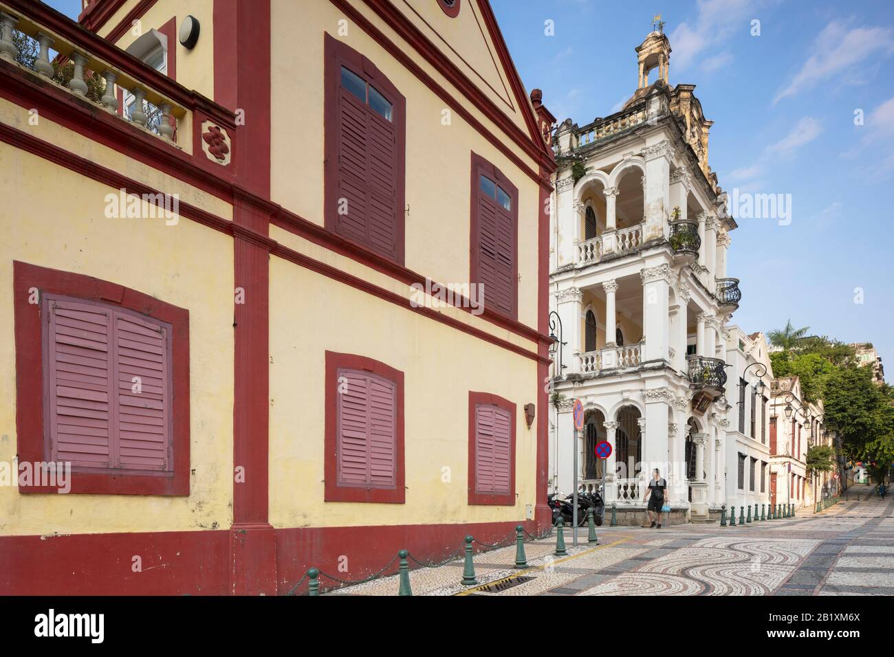 Chui Lok Chi Mansion In Rua De Joao De Almeida, Macao, Cina Foto Stock