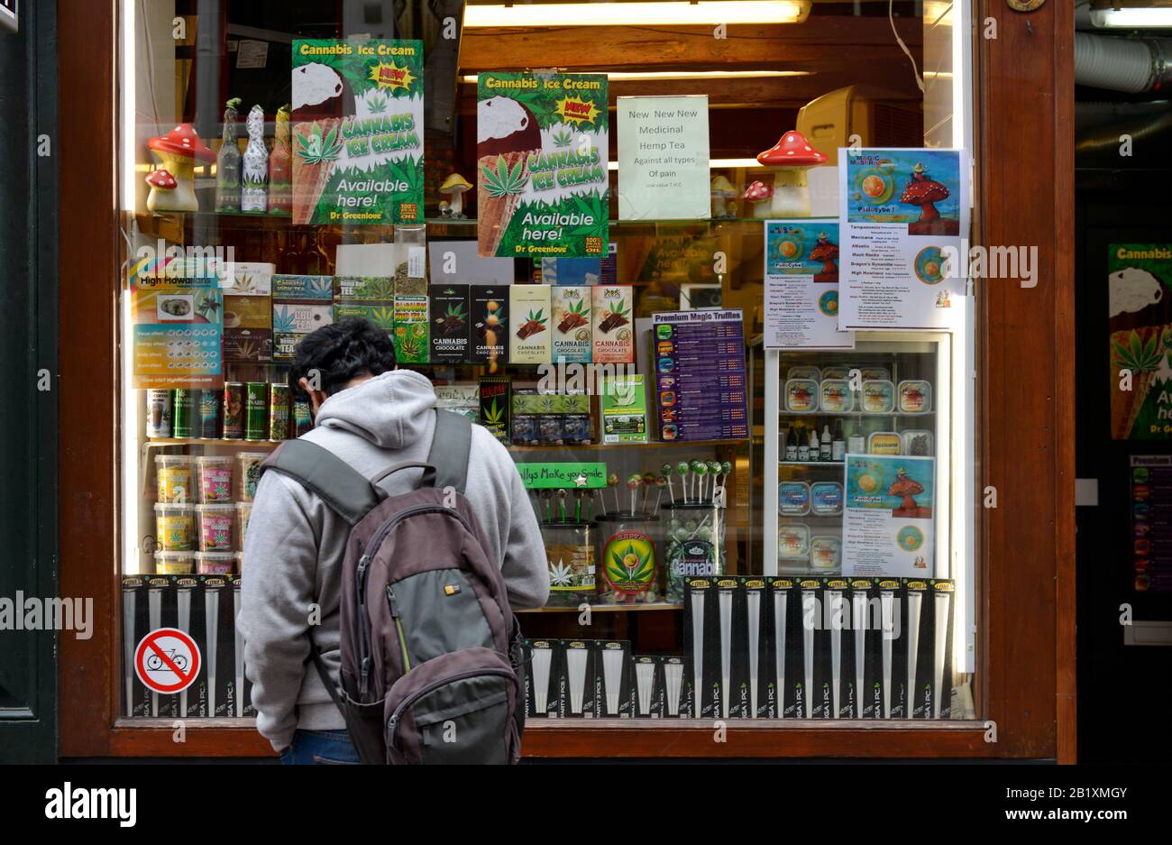 Headshop, Amsterdam, Niederlande Foto Stock