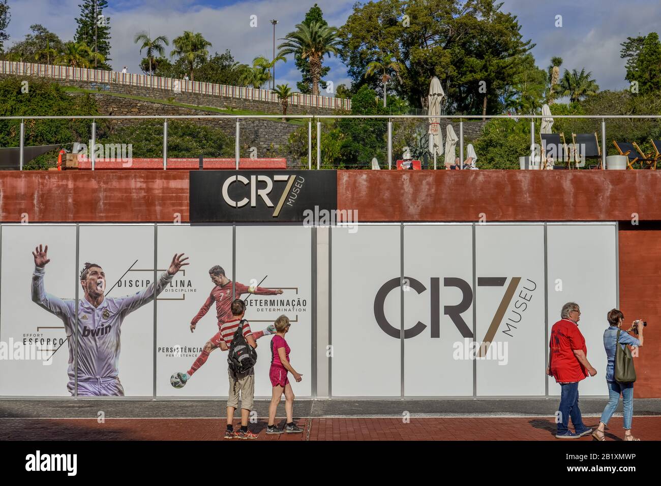 Museo CR7, Av. Sa Carneiro, Funchal, Madeira, Portogallo Foto Stock