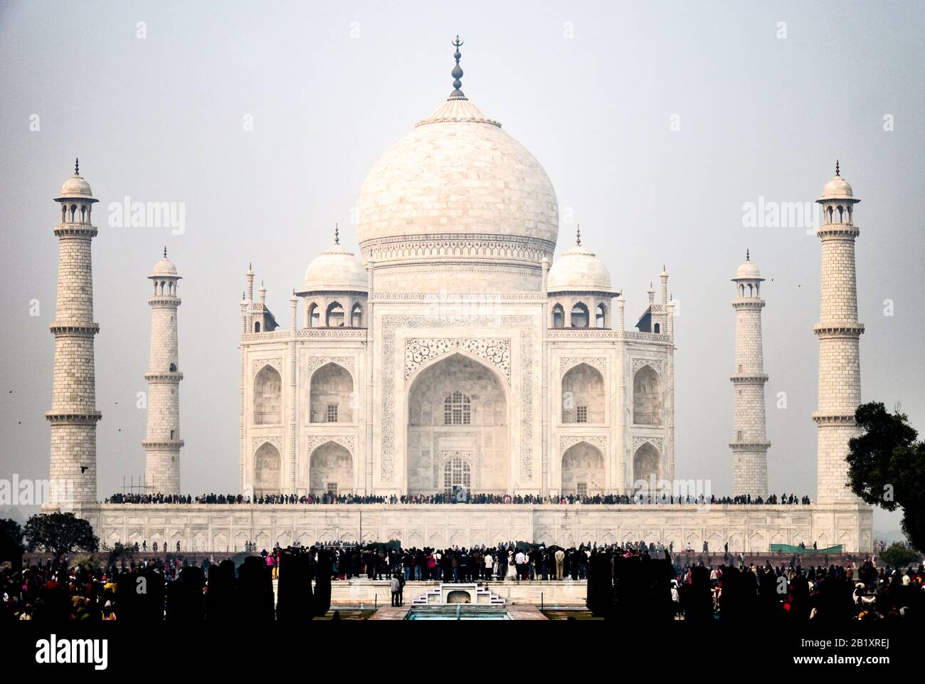 Love canzone in marmo, il Taj Mahal Majestic ad Agra, India Foto Stock
