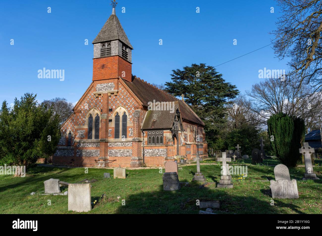 La Chiesa di Santa Maria la Vergine, Faggio Hill, vicino A Reading, Berkshire, Inghilterra, Regno Unito Foto Stock
