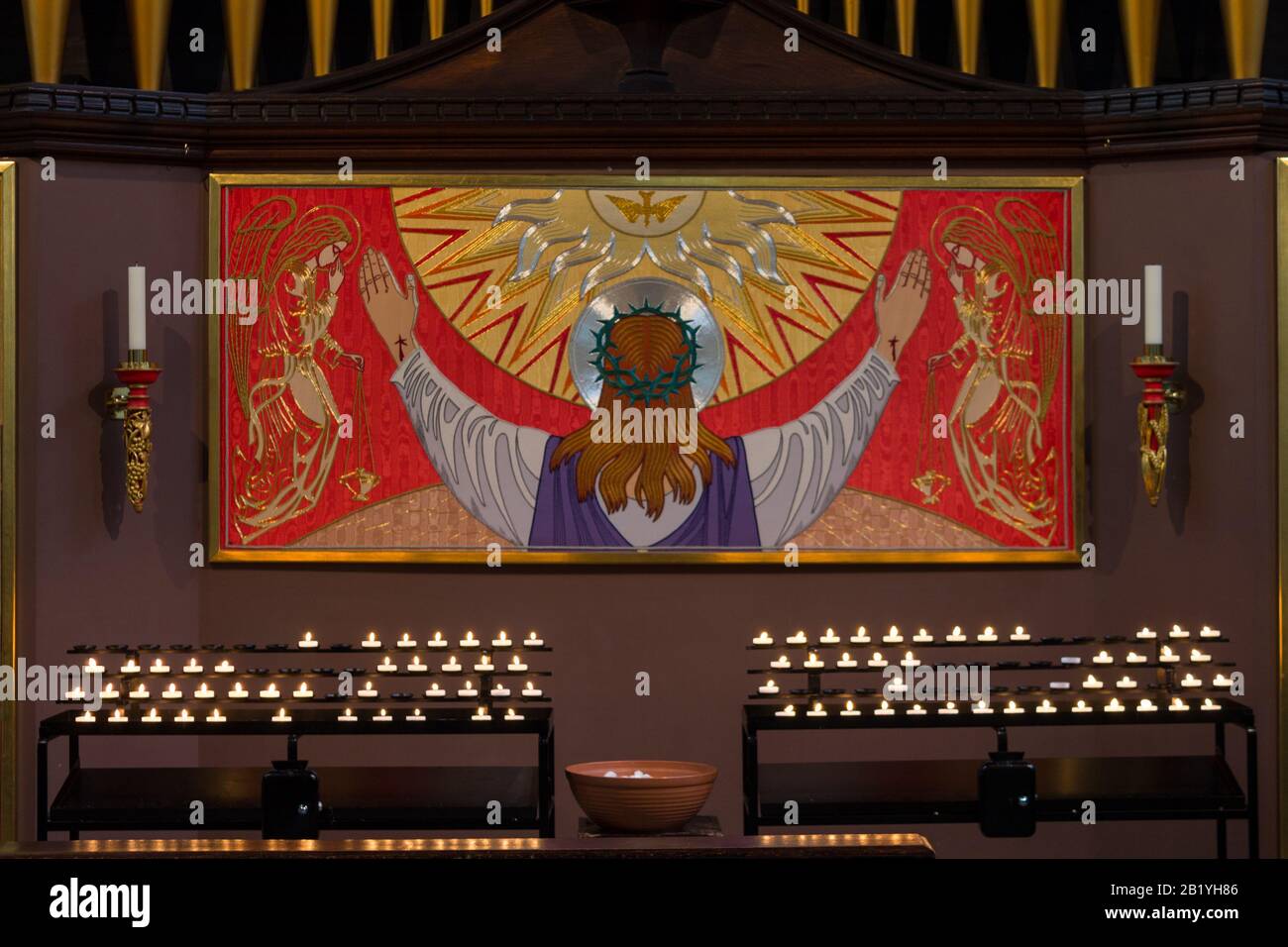 Regno Unito, Inghilterra, Londra, Santa Margherita chiesa indoor Foto Stock