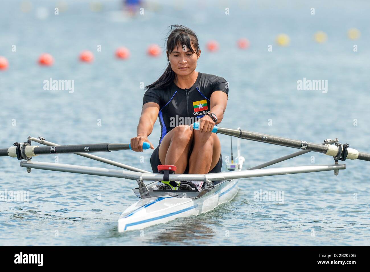 Eton Dorney, Windsor, Gran Bretagna, 2012 London Olympic Regatta, Dorney Lake. Eton Rowing Center, Berkshire[ Rowing]. Lago Di Dorney. 15:53:02 Sabato 28/07/2012. [Crediti Obbligatori: Peter Spurrier/Intersport Images] Dorney Lake, Eton, Gran Bretagna. Sede, Rowing, 2012 London Olympic Regatta. Foto Stock