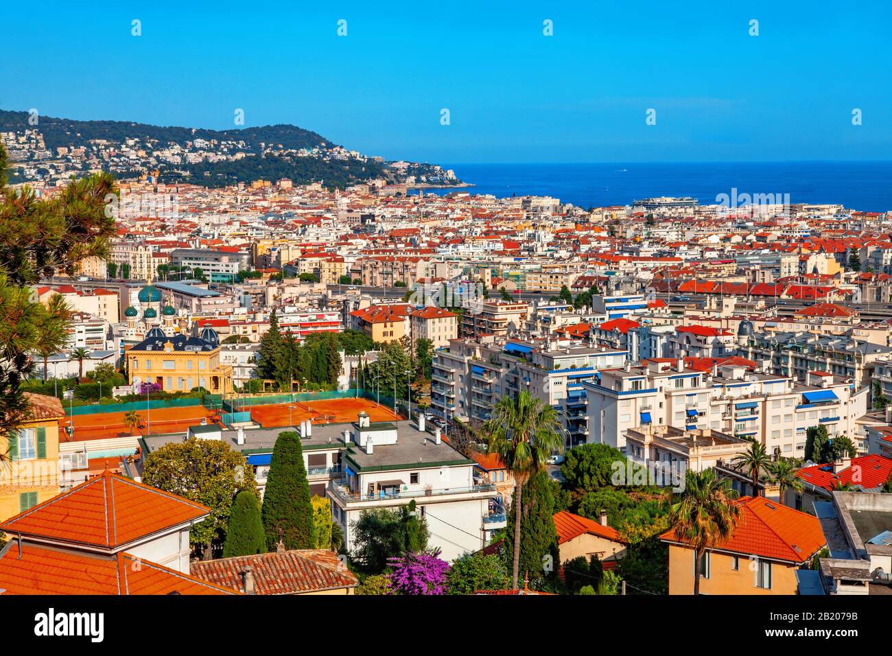 Principato di Monaco. Splendida vista panoramica su Monaco Foto Stock