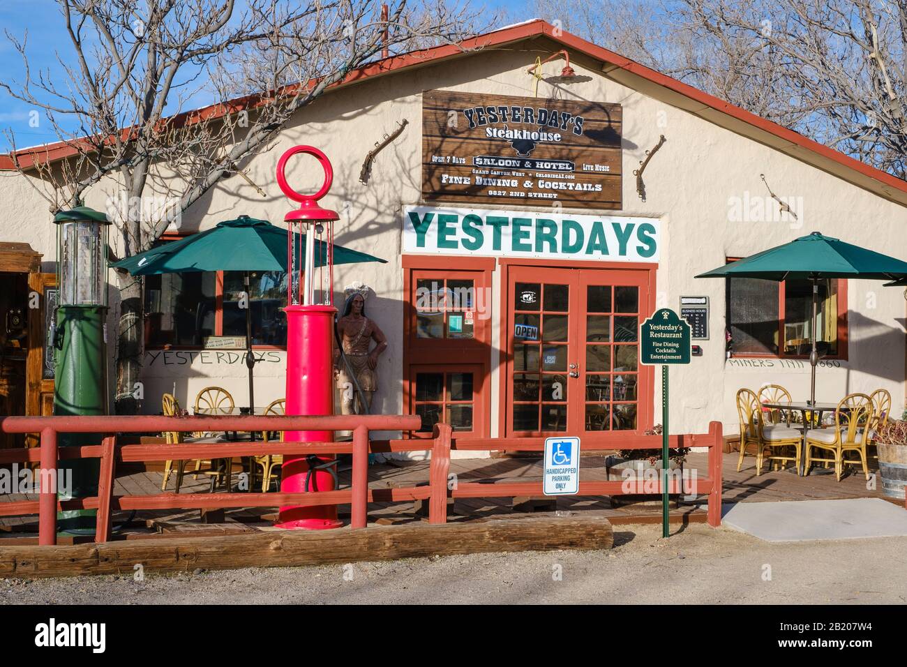 Shep'S Miners Inn & Yesterdays Restaurant, Chloride, Arizona, 86031, Stati Uniti. La più antica città mineraria continuamente abitata degli Stati Uniti, Foto Stock