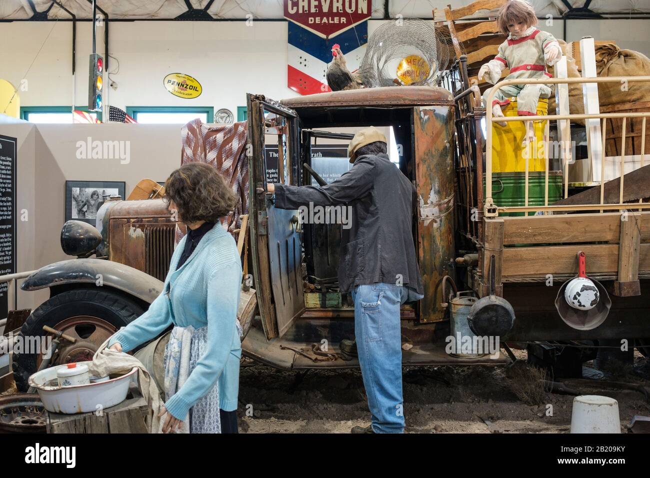 Route 66 Museo mostra di famiglia e vagone, Powerhouse Visitor Center, 120 W. Andy Devine Ave, Kingman, AZ 86401 Stati Uniti Foto Stock