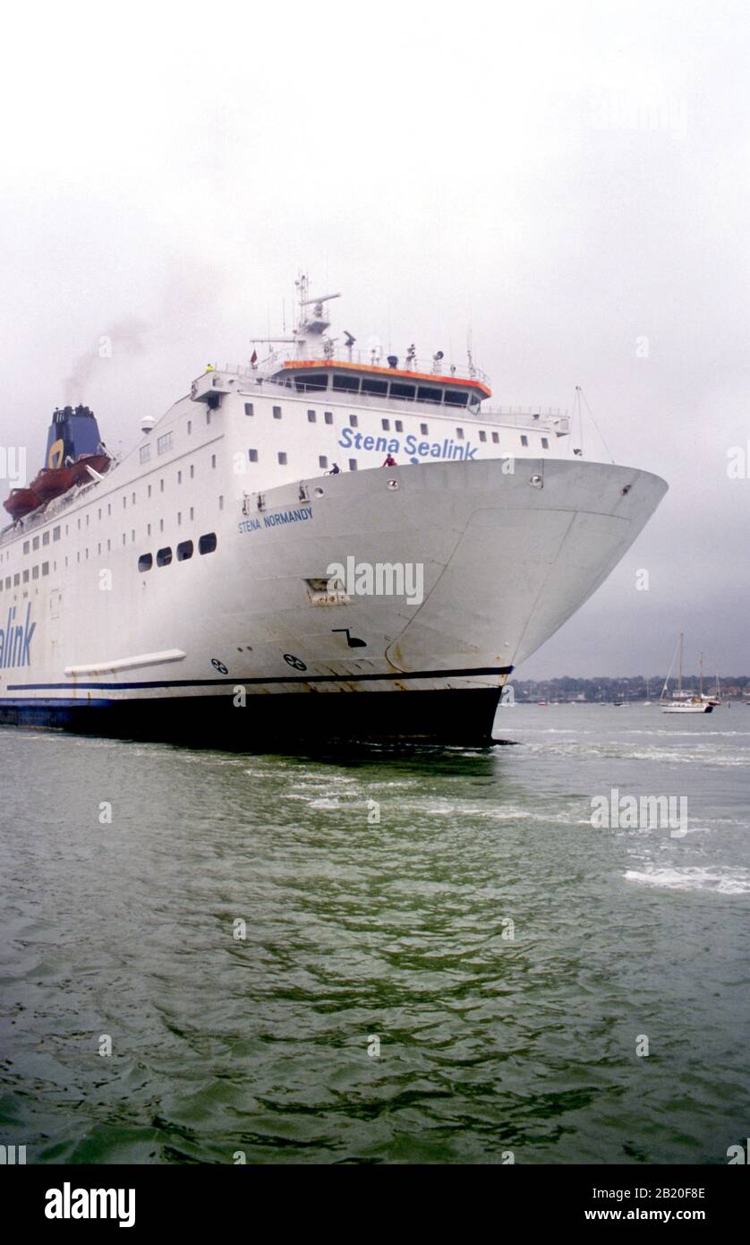 Trasporto passeggeri Stena Sealink al porto di Southampton. Foto Stock