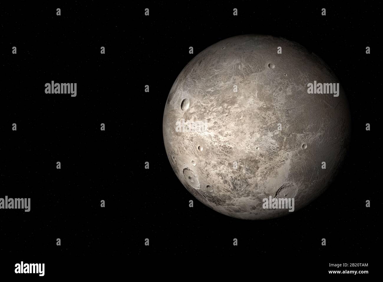 Ceres è il più grande pianeta nano della principale fascia di asteroidi. Foto Stock