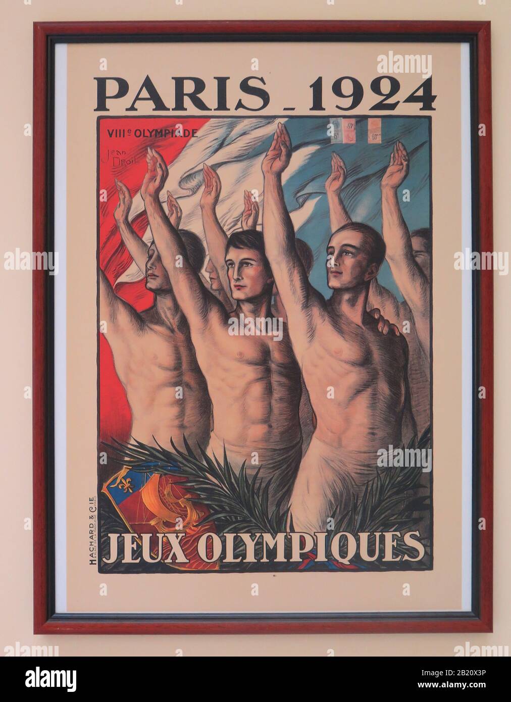 Poster, Ausstellung, Panathinaiko-Stadion, Athen Griechenland, Foto Stock
