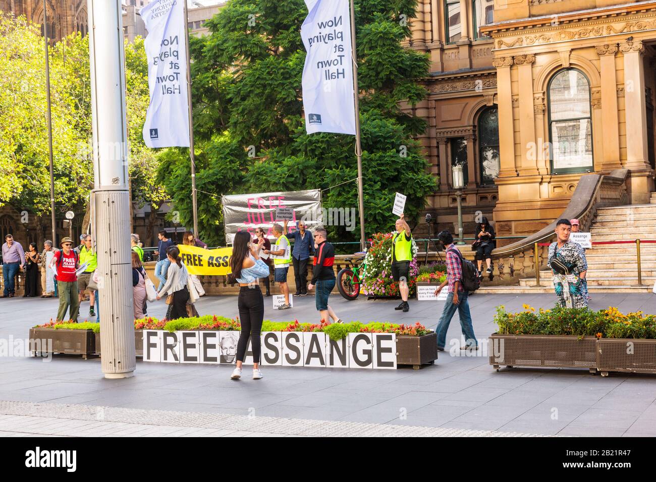 Assange Libero, Wilileaks Foto Stock