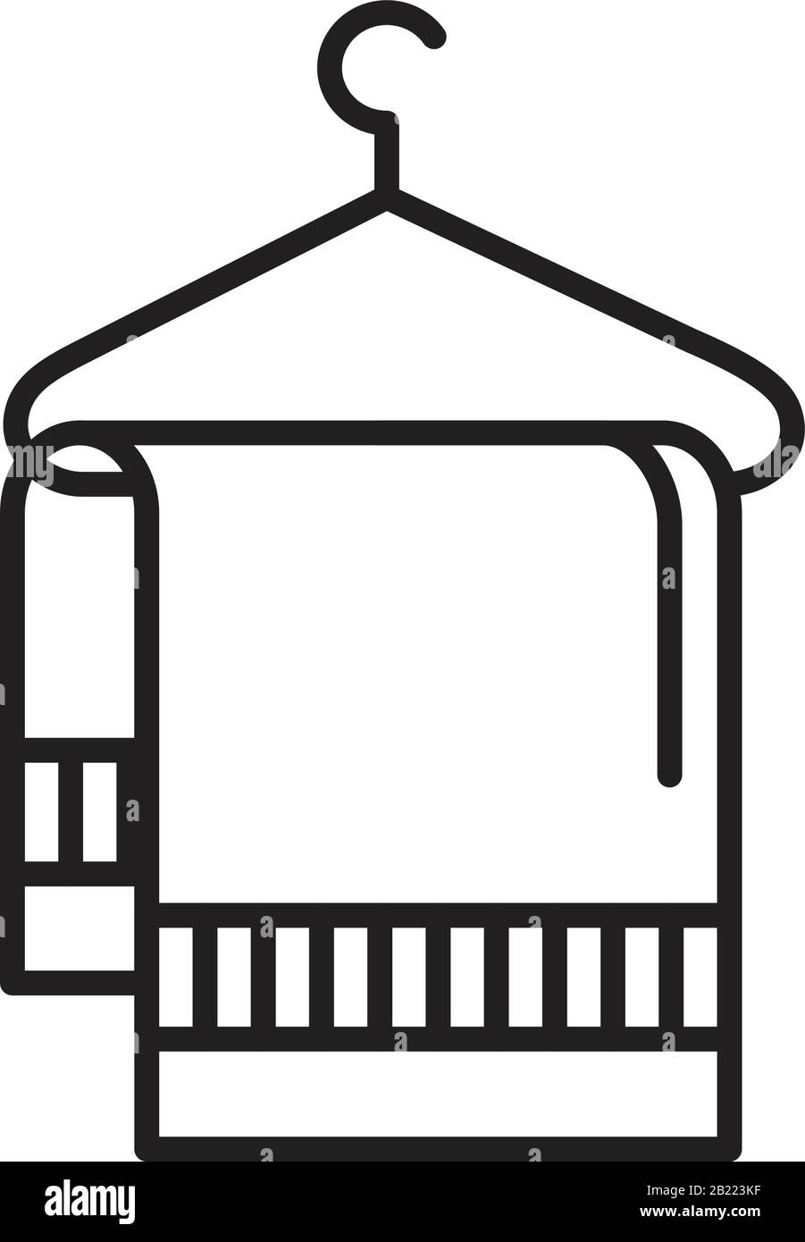 Tovaglioli e carta igienica vettore lineare Icona modello nero colore modificabile. Tovaglioli e carta igienica vettore icona lineare simbolo vettore piatto illustrazione Illustrazione Vettoriale