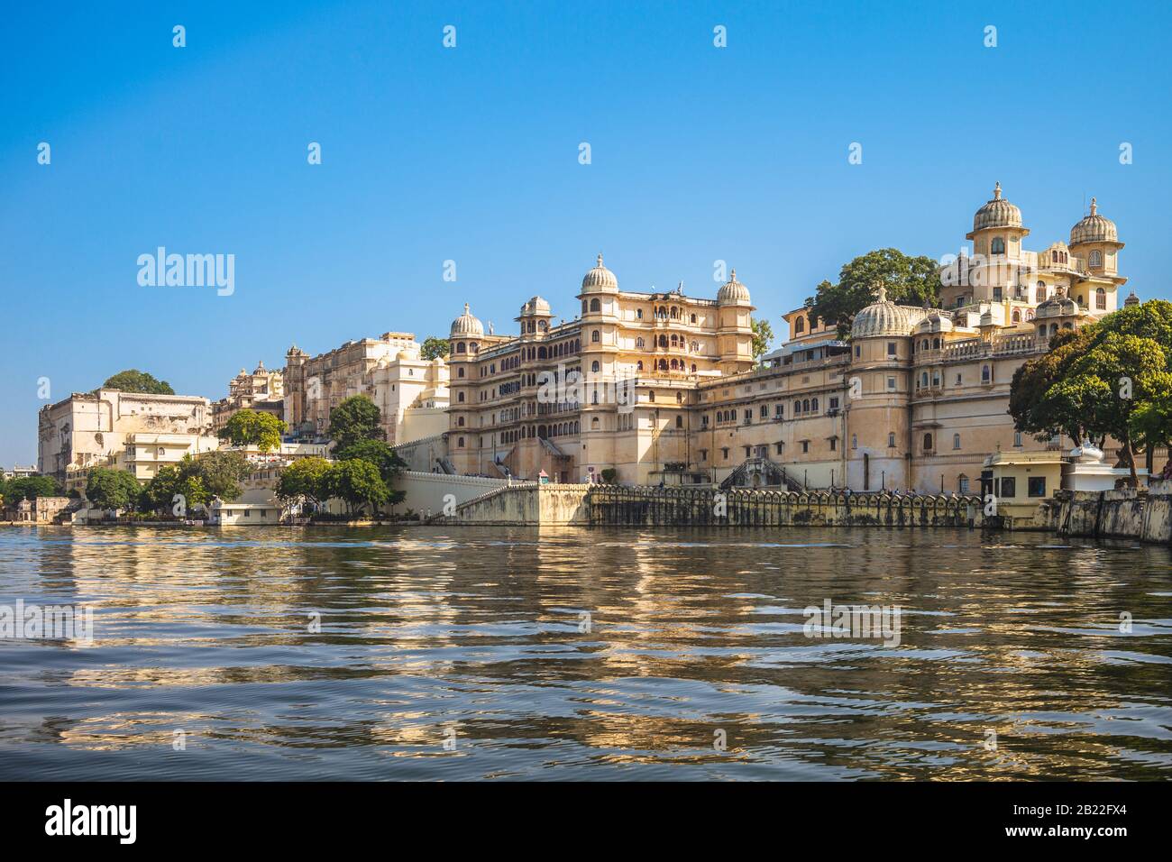 City palace di Udaipur, Rajasthan, India Foto Stock