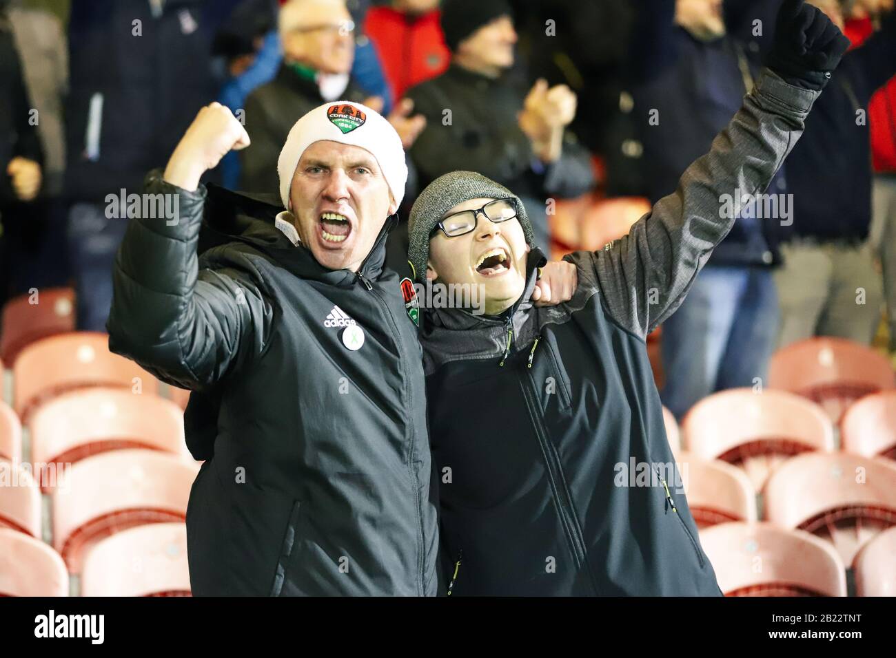 28th febbraio 2020, Cork, Irlanda - League of Ireland Premier Division: Cork City FC 1 - Finn Harps FC 0 Foto Stock