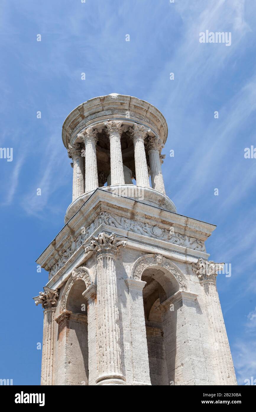 Les Antiques, città di Glanum.Provence, Francia. Foto Stock