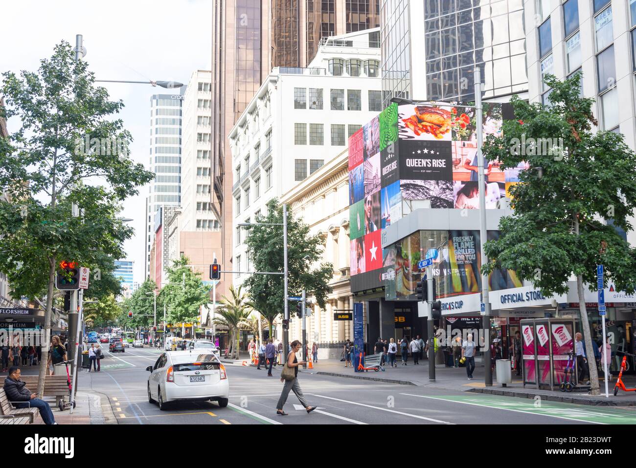 Queen Street, Auckland, Auckland Region, Nuova Zelanda Foto Stock