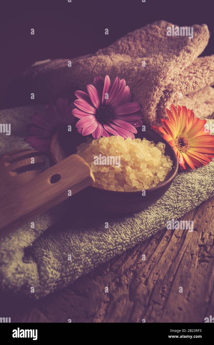 spa - sali da bagno - primo piano Foto Stock