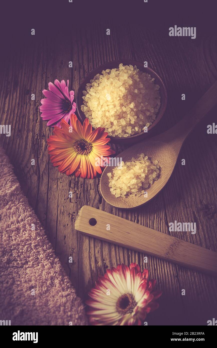 spa - sali da bagno - primo piano Foto Stock