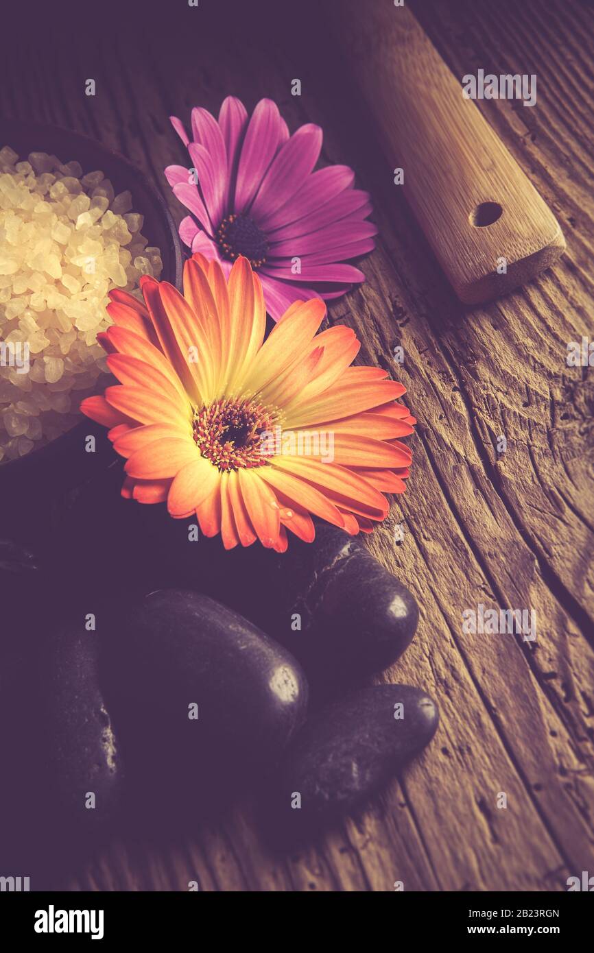 spa - sali da bagno - primo piano Foto Stock