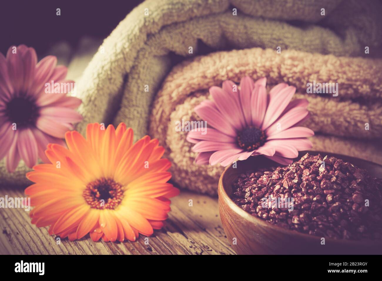 spa - sali da bagno - primo piano Foto Stock