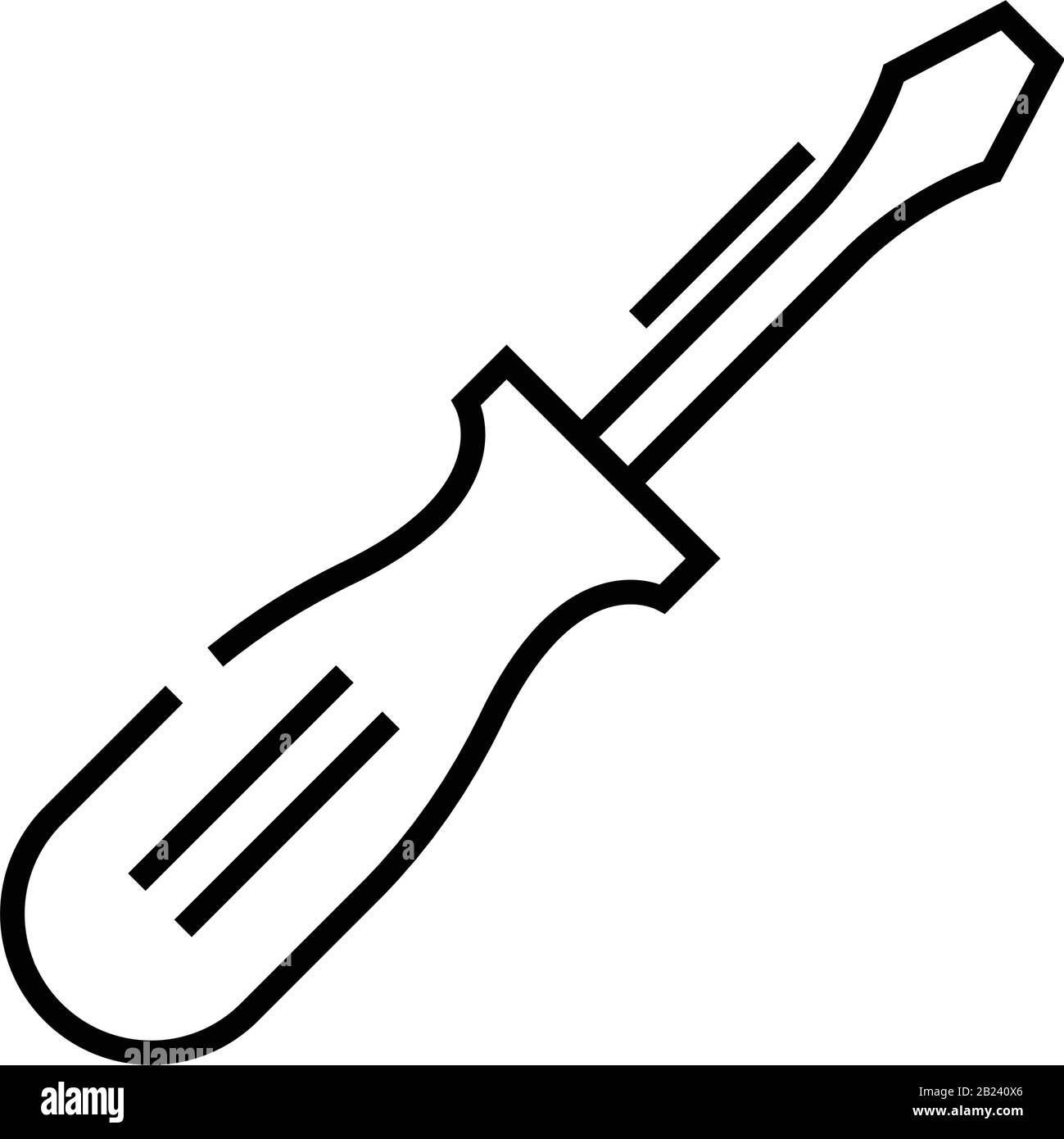 Icona linea Picklock, simbolo concettuale, illustrazione vettoriale contorno, simbolo lineare. Illustrazione Vettoriale