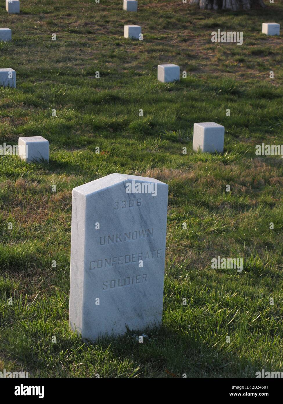 Cimitero Di Guerra Civile, Virginia, Usa Foto Stock