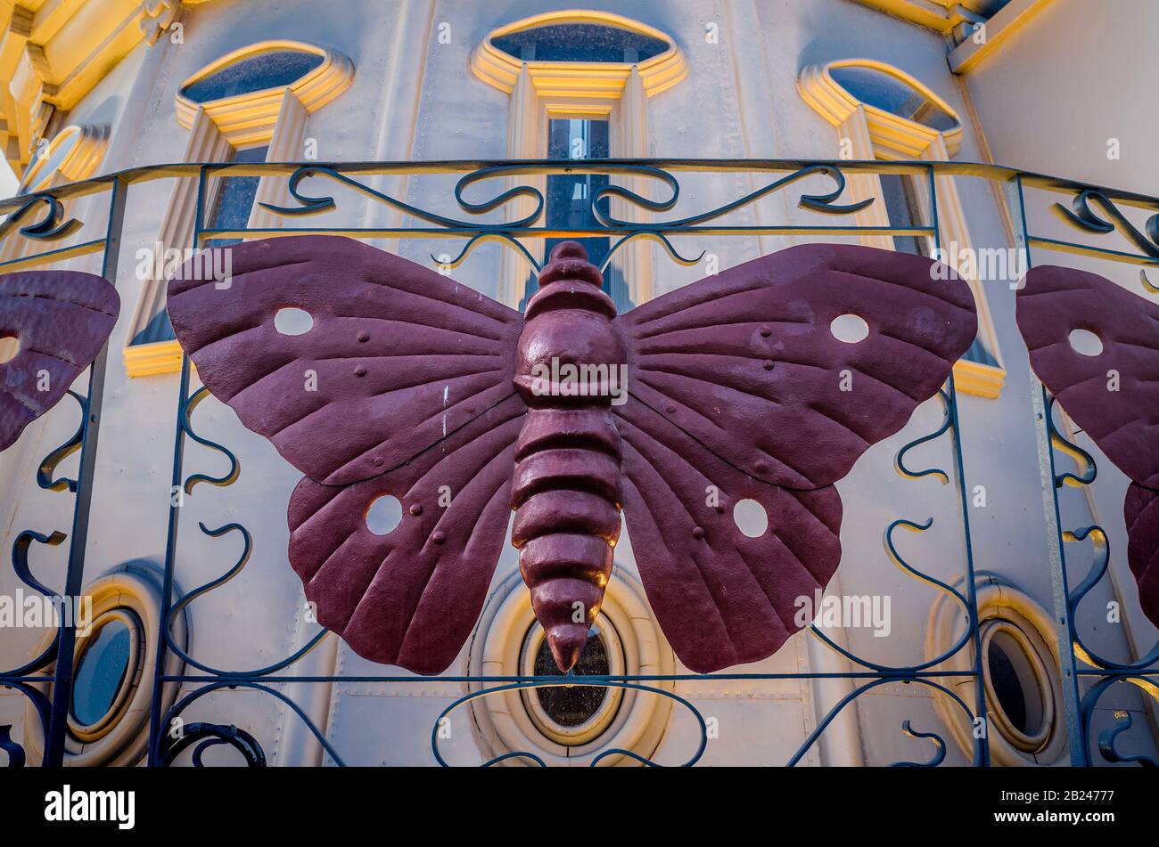 Casa de las Mariposas, Puerta de Purchena, Almeria, Andalusia, Spagna Foto Stock
