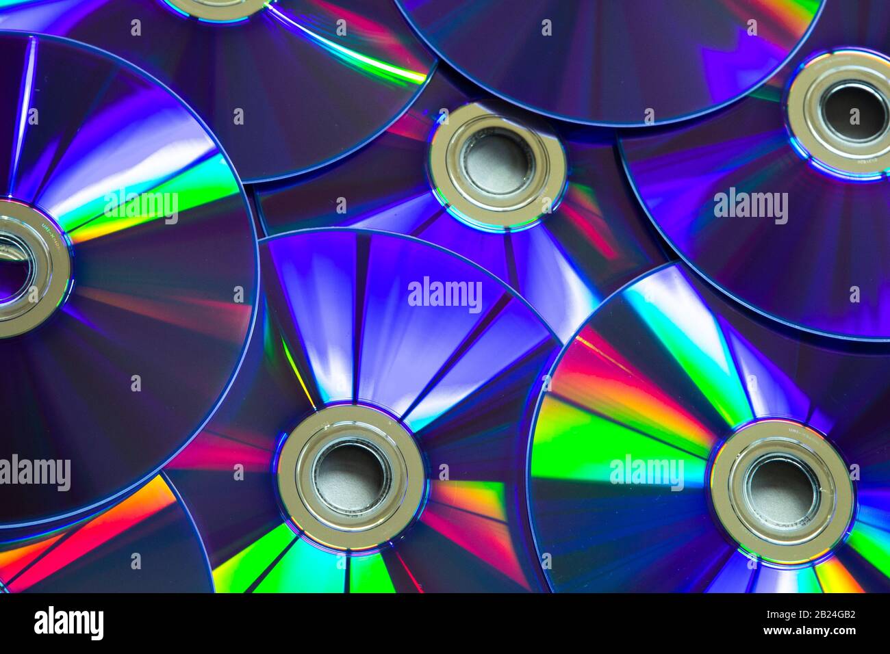 Cd Compact Disc, Abstract Background. Motivo colorato Foto Stock