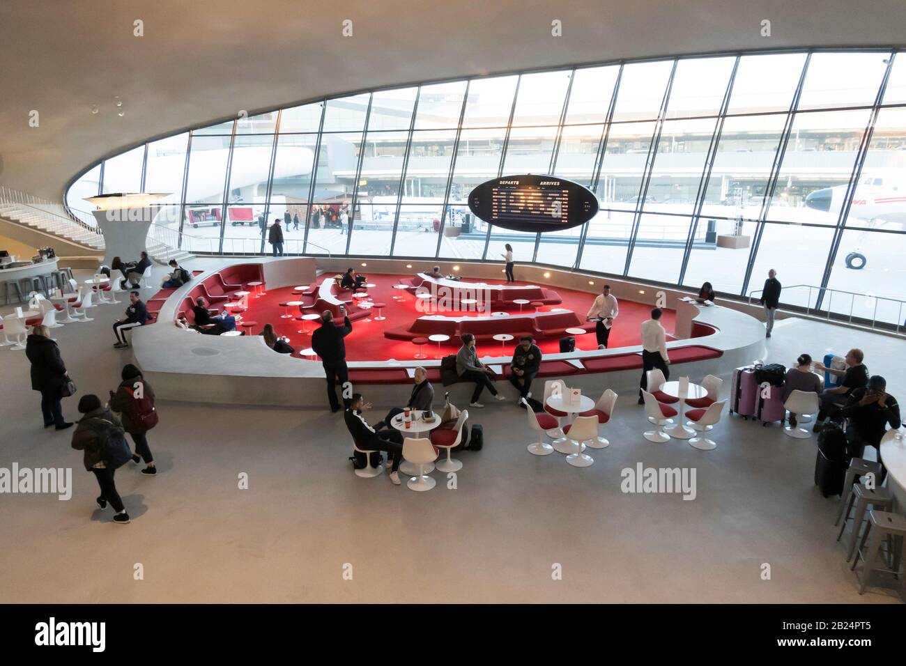 TWA Hotel all'Aeroporto John F. Kennedy di New York, Stati Uniti Foto Stock