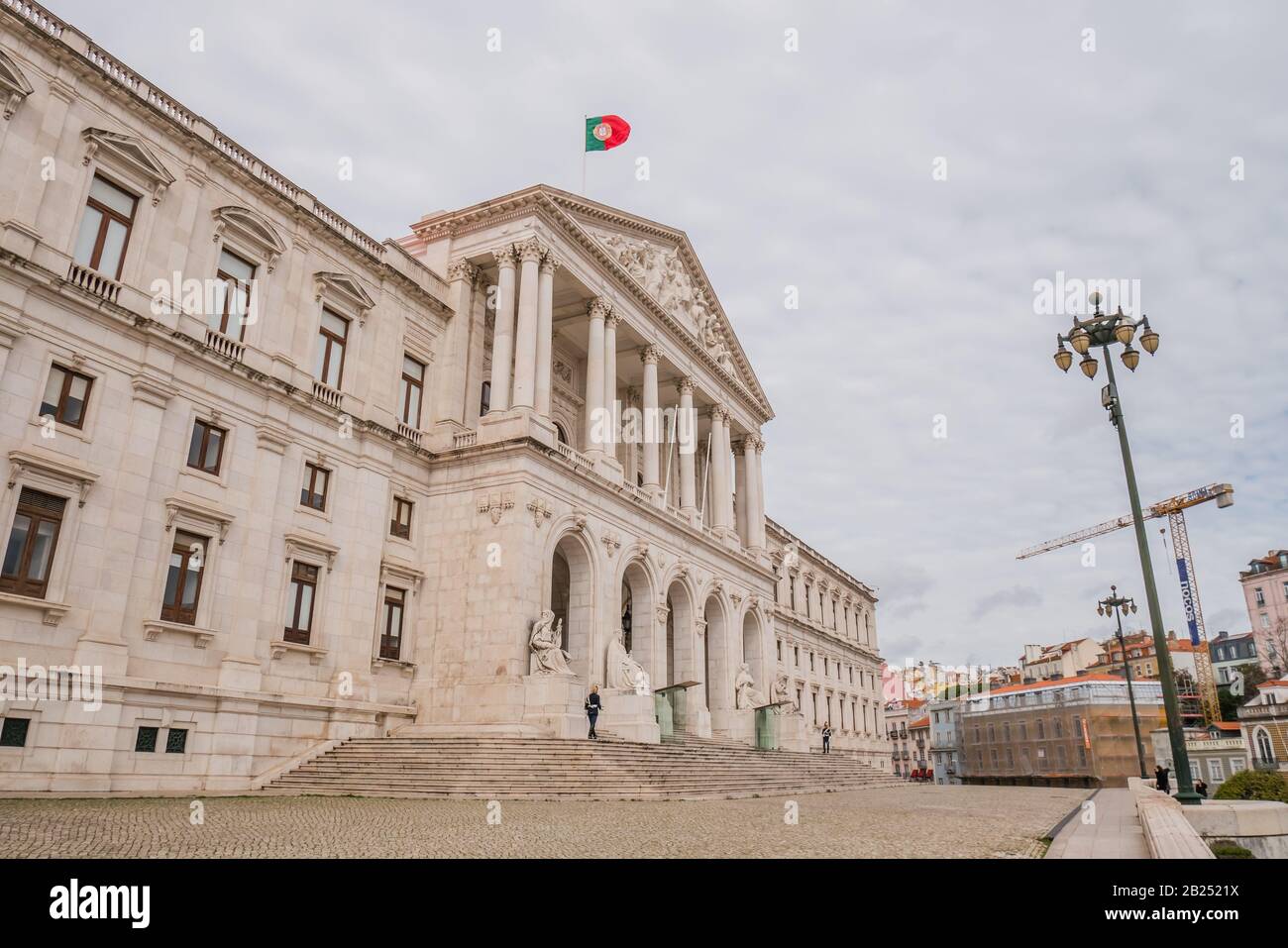 Il Palazzo di São Bento a Lisbona è sede dell'Assemblea della Repubblica portoghese, il parlamento del Portogallo. Originariamente costruito nel 1598, São ben Foto Stock
