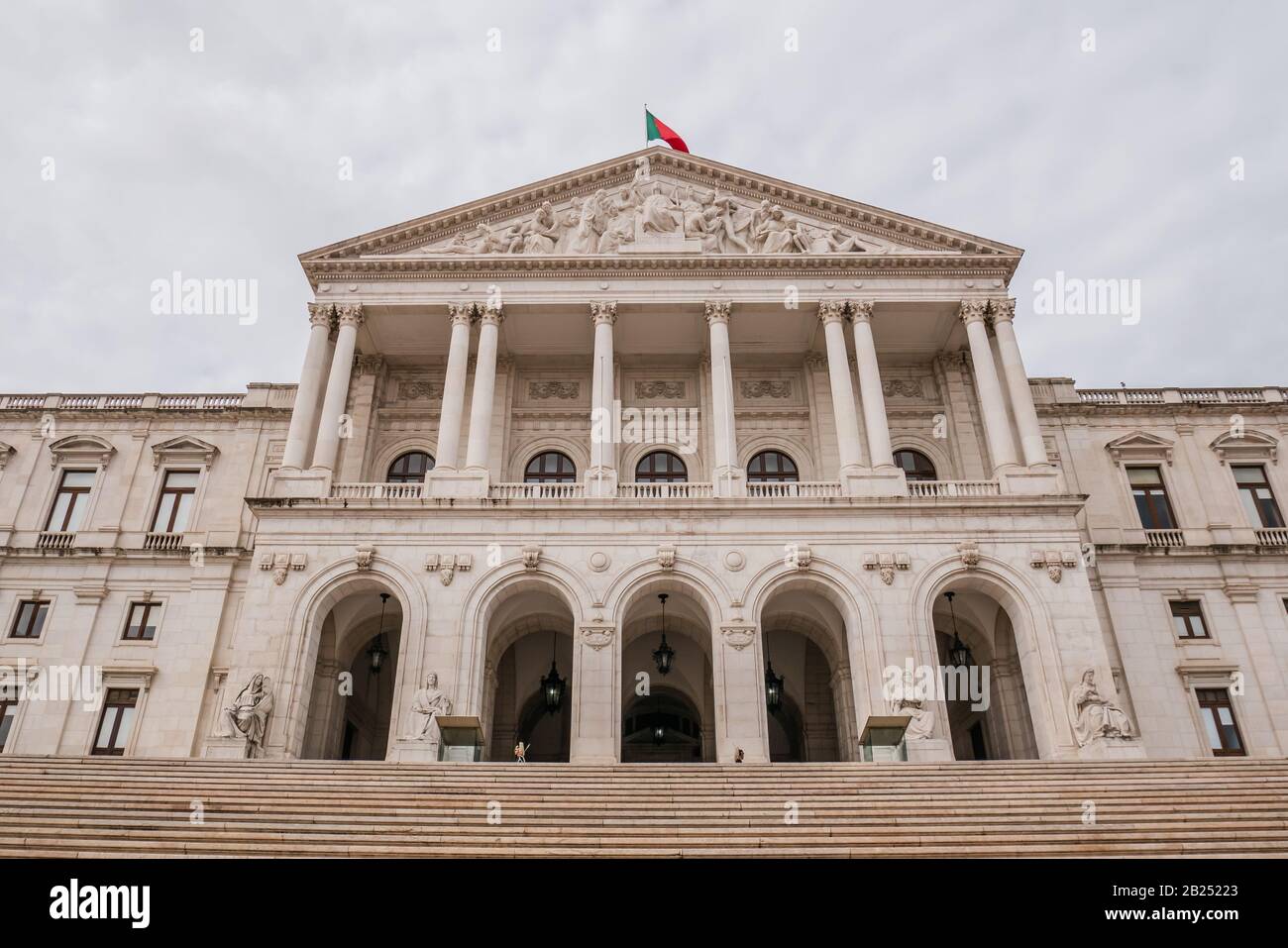Il Palazzo di São Bento a Lisbona è sede dell'Assemblea della Repubblica portoghese, il parlamento del Portogallo. Originariamente costruito nel 1598, São ben Foto Stock