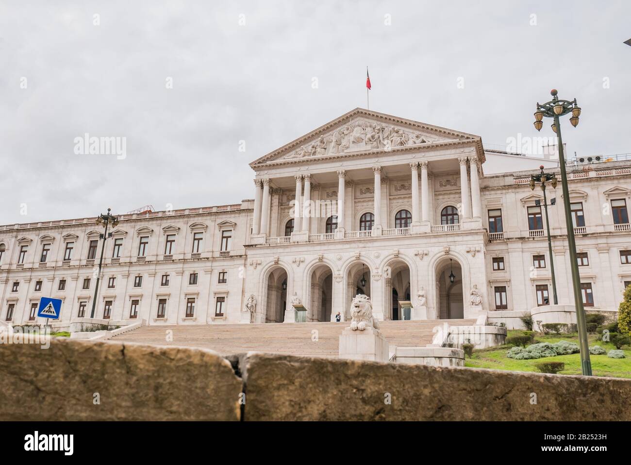 Il Palazzo di São Bento a Lisbona è sede dell'Assemblea della Repubblica portoghese, il parlamento del Portogallo. Originariamente costruito nel 1598, São ben Foto Stock