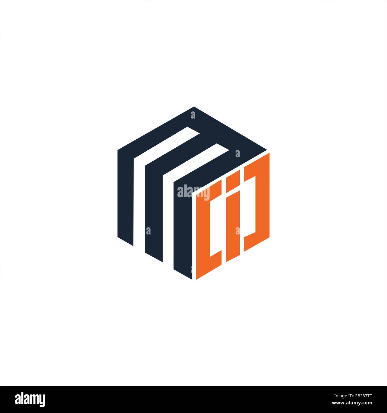 Modello di disegno vettoriale del logo IM o del logo IM iniziale Illustrazione Vettoriale