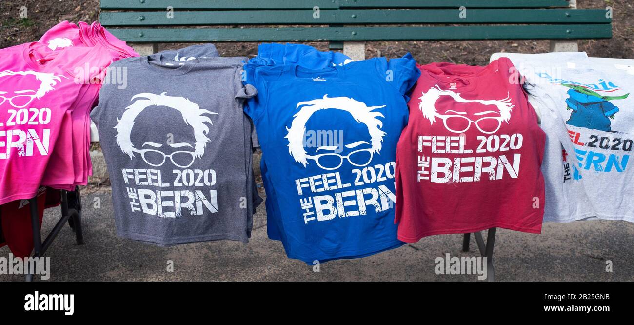 Boston, Stati Uniti. 29th Feb, 2020. Candidato presidenziale degli Stati Uniti Bernie Sanders. Oltre 10.000 sostenitori Sanders si riuniscono per il suo discorso. Credit: Chuck Nacke/Alamy Live News Foto Stock