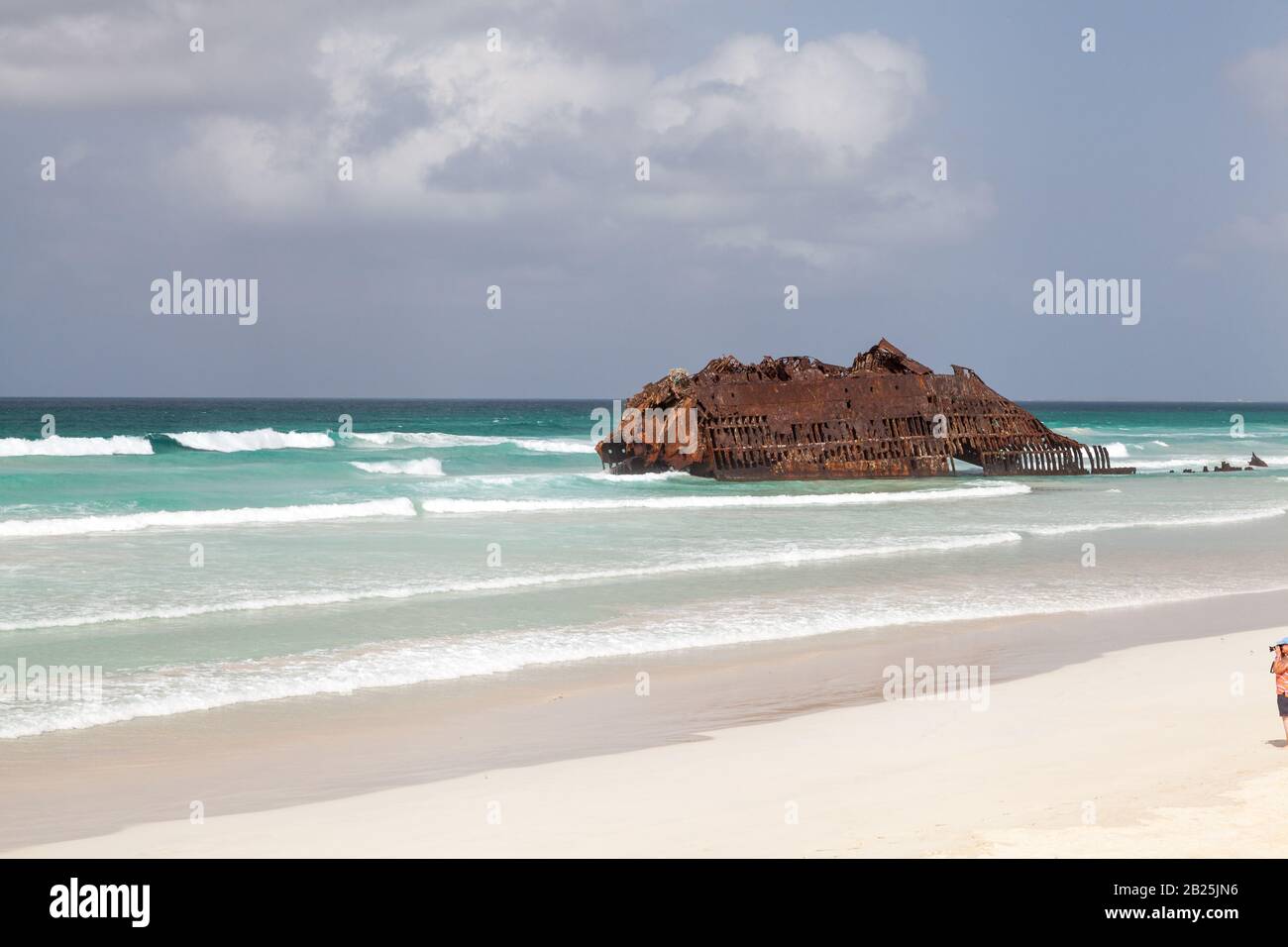 Naufragio Di Sant Maria Boa Vista Capo Verde Foto Stock