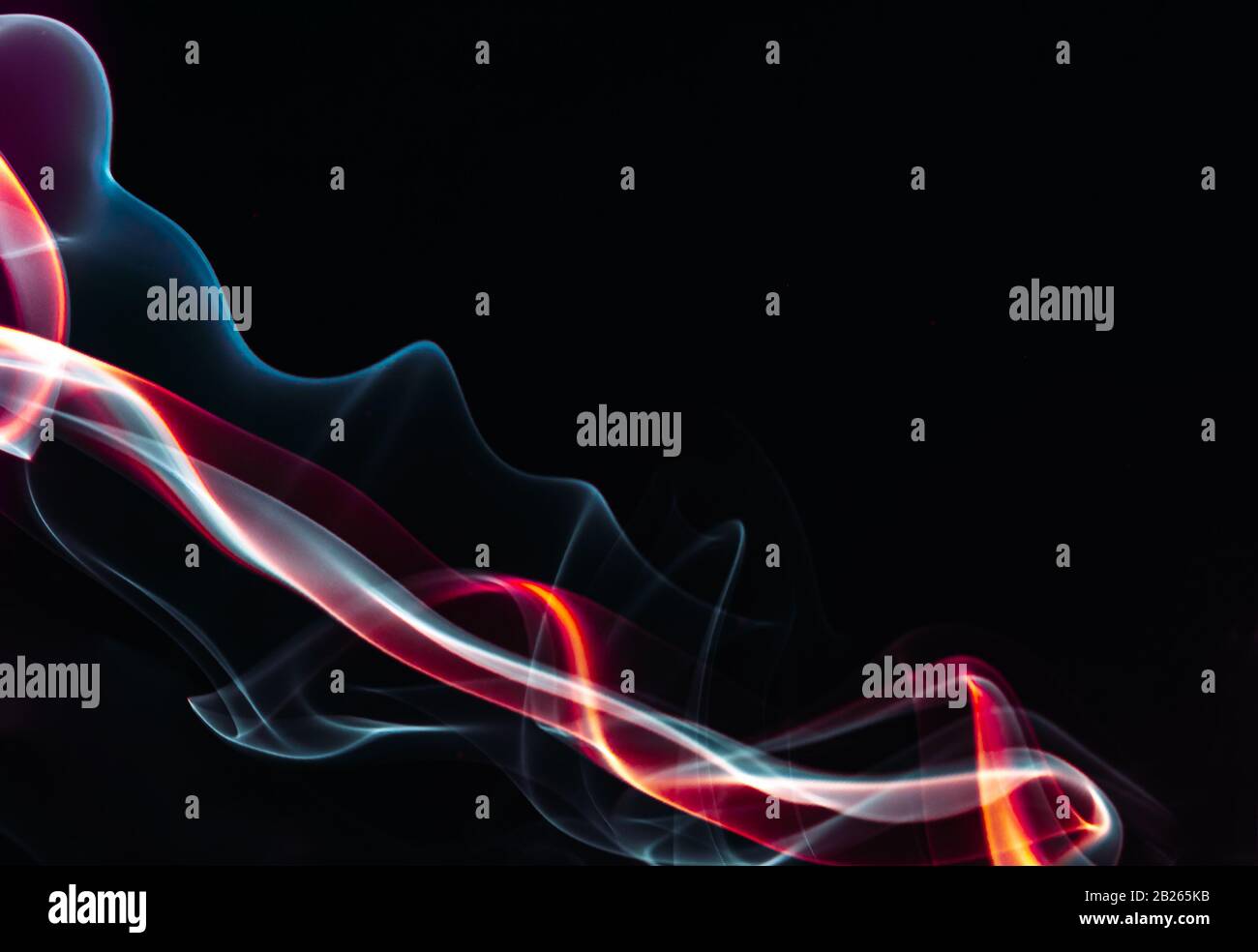 Forme di fumo colorate, immagine astratta per pusposes di disegno Foto Stock