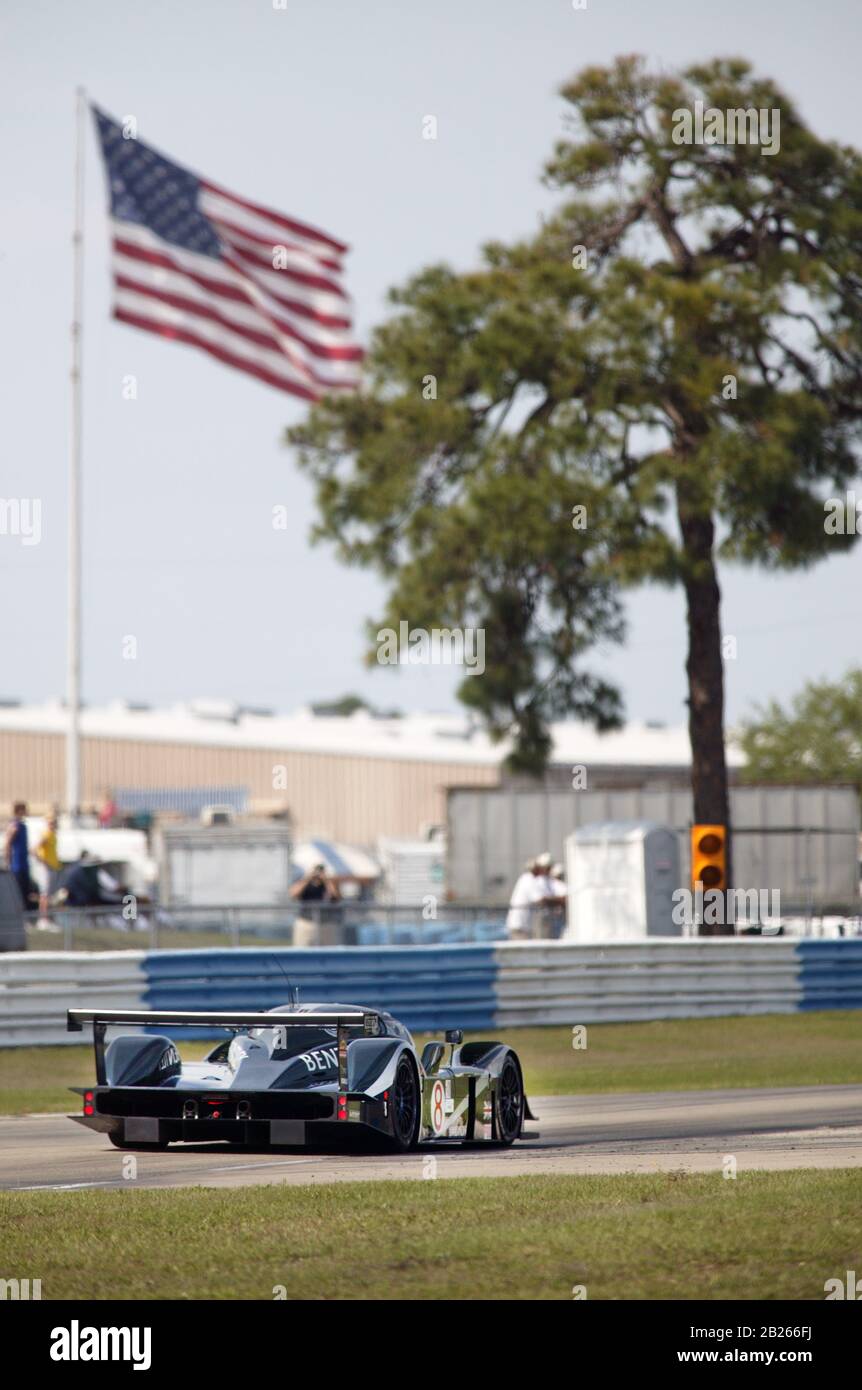 Bentley Speed 8 alla gara di 12 ore Sebring 2003 Foto Stock